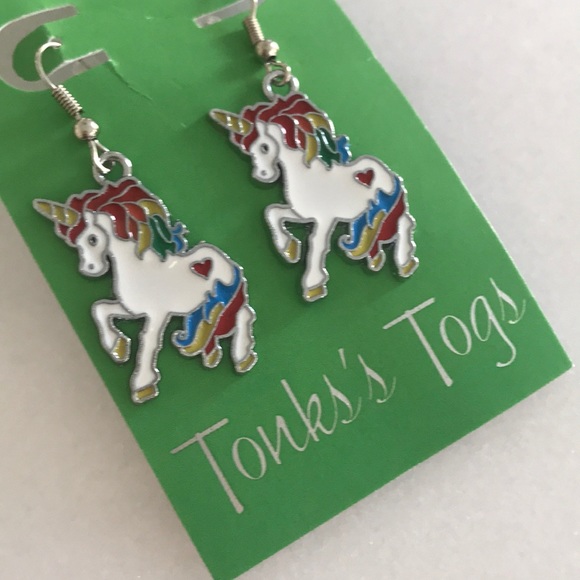Magical Unicorn Earrings 🌈🦄 from Hawaii - Picture 3 of 3